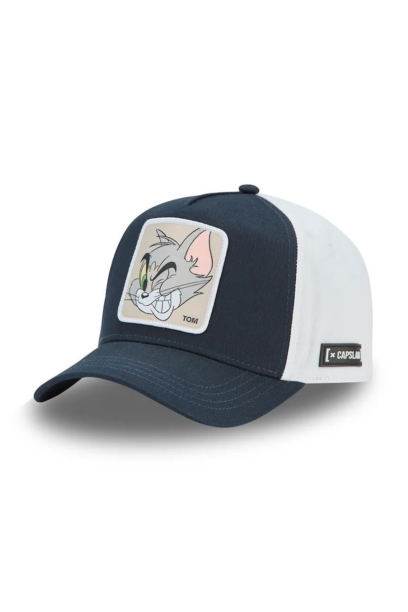 Capslab șapcă de baseball din bumbac x Tom & Jerry culoarea negru, cu imprimeu, CL/TAJ6/1/CT/TOM