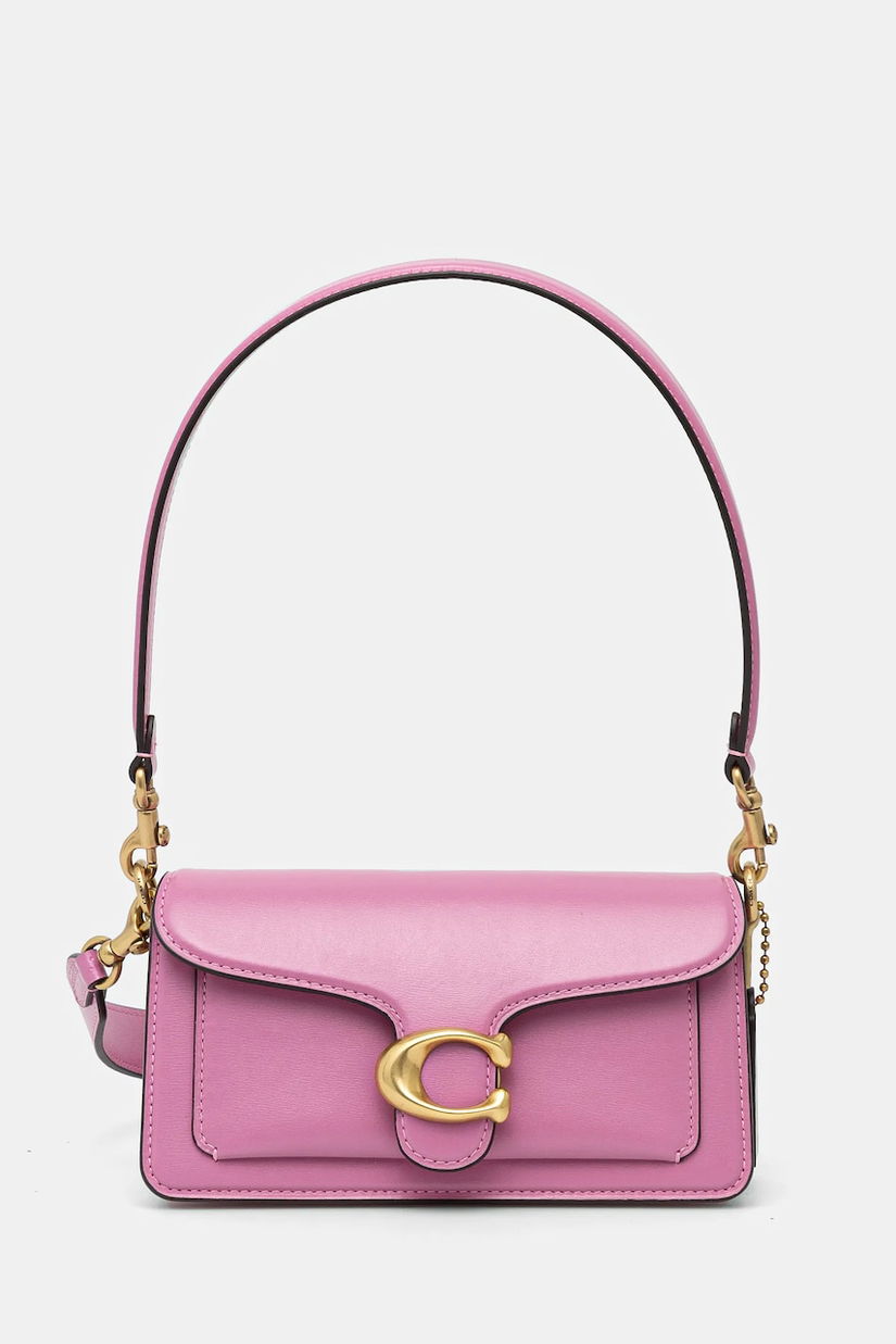 Coach poseta de piele Tabby culoarea violet, CAM87