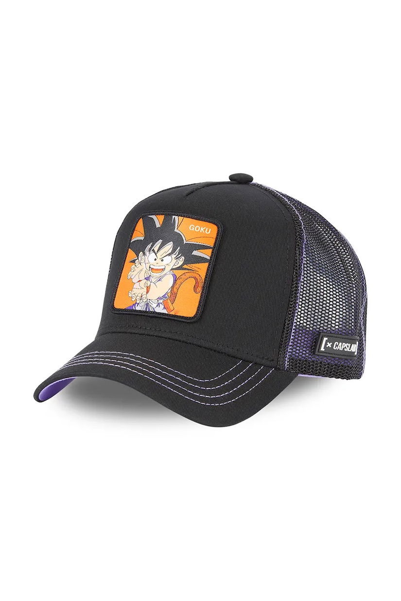 Capslab sapca x Dragon Ball culoarea negru, cu imprimeu, CL/DB3/1/CAS/GOK1