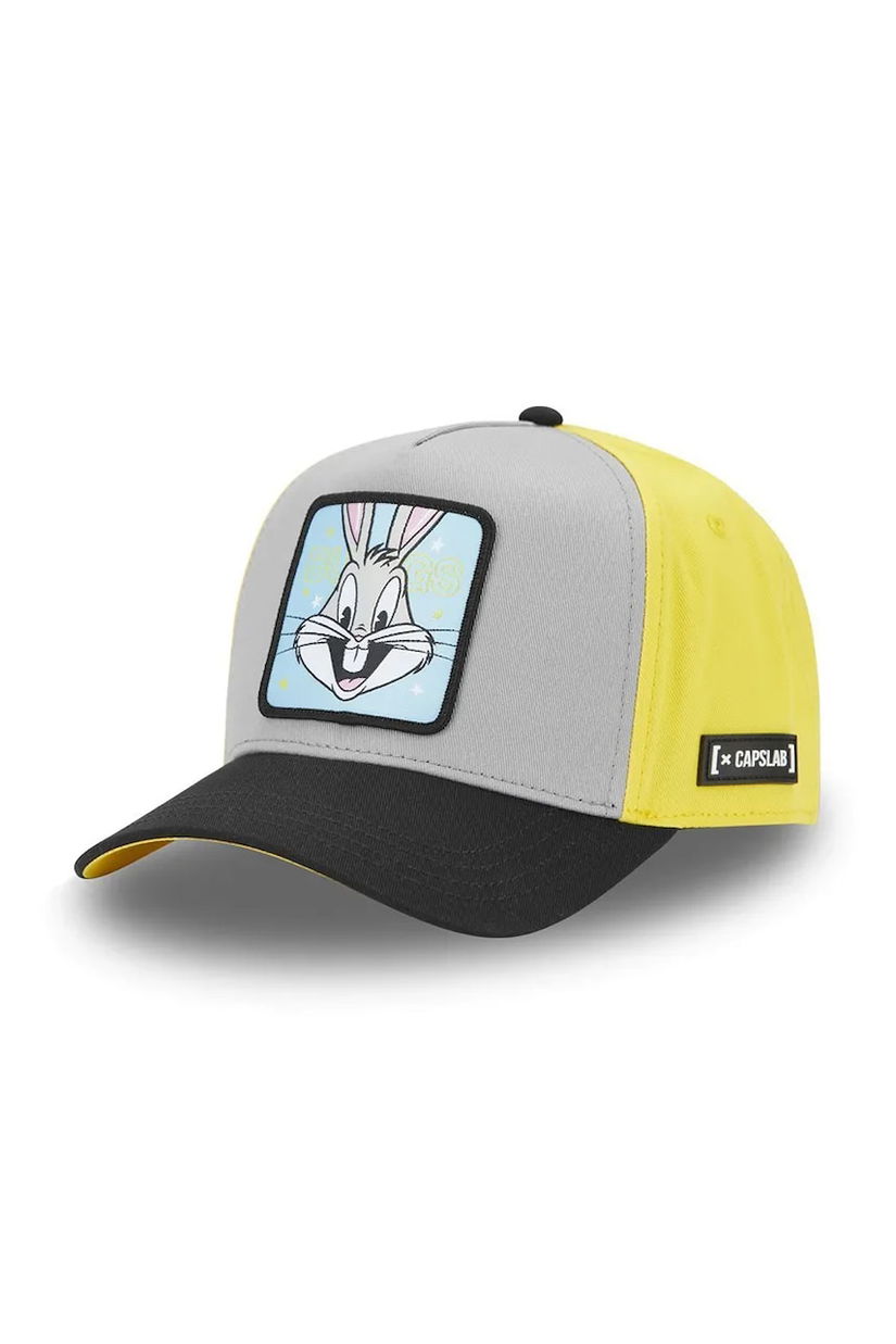 Capslab șapcă de baseball din bumbac x Looney Tunes culoarea galben, cu imprimeu, CL/LOO11/1/CT/BEP1