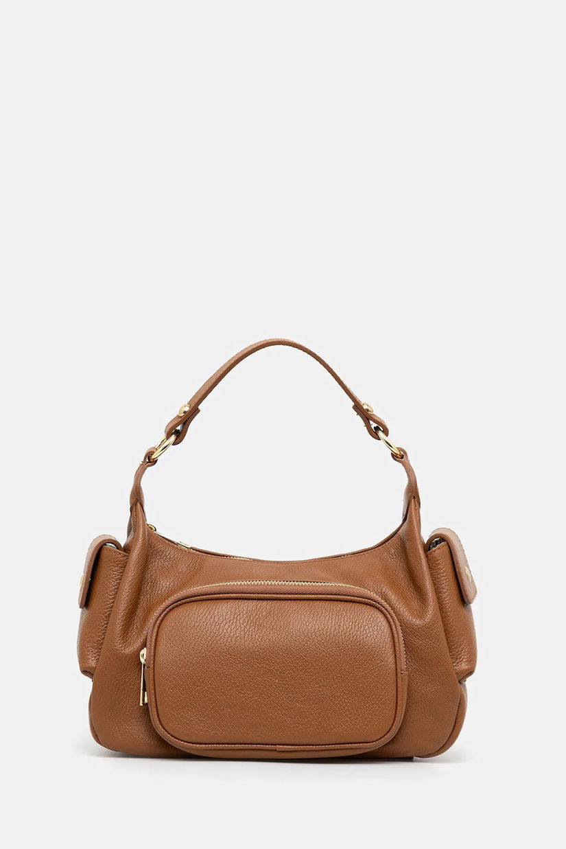 Answear Lab poseta de piele culoarea maro