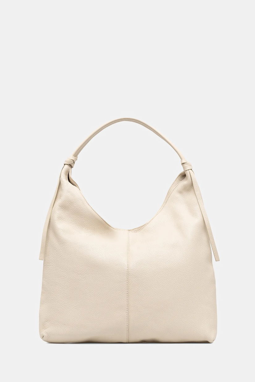 Answear Lab poseta de piele culoarea bej