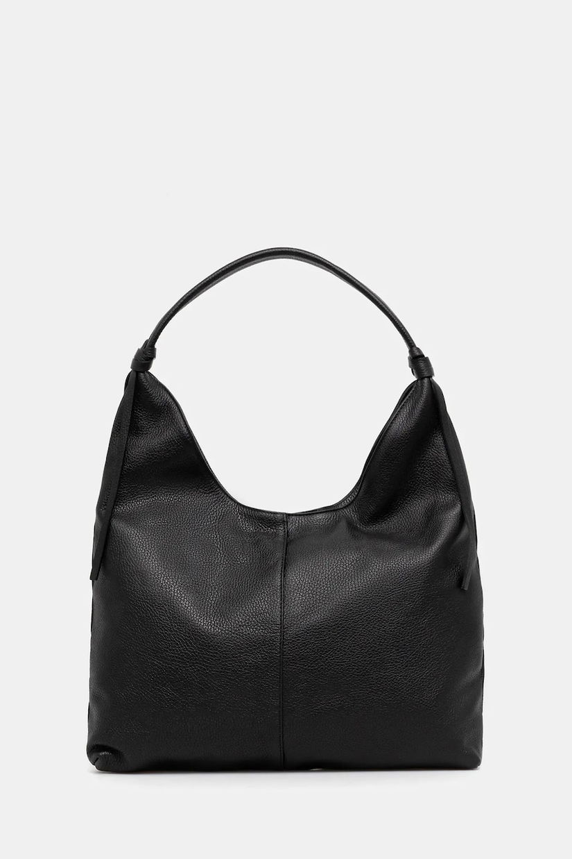 Answear Lab poseta de piele culoarea negru
