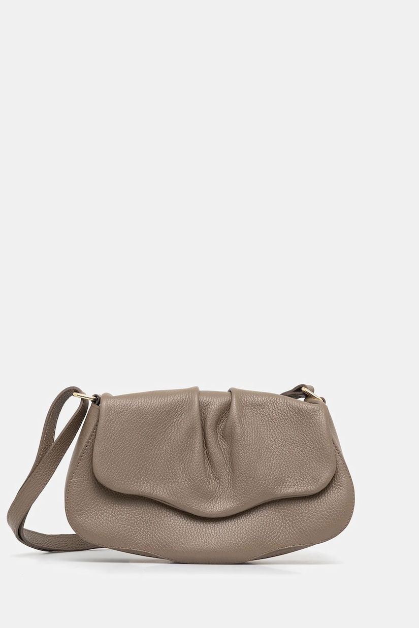 Answear Lab poseta de piele culoarea bej