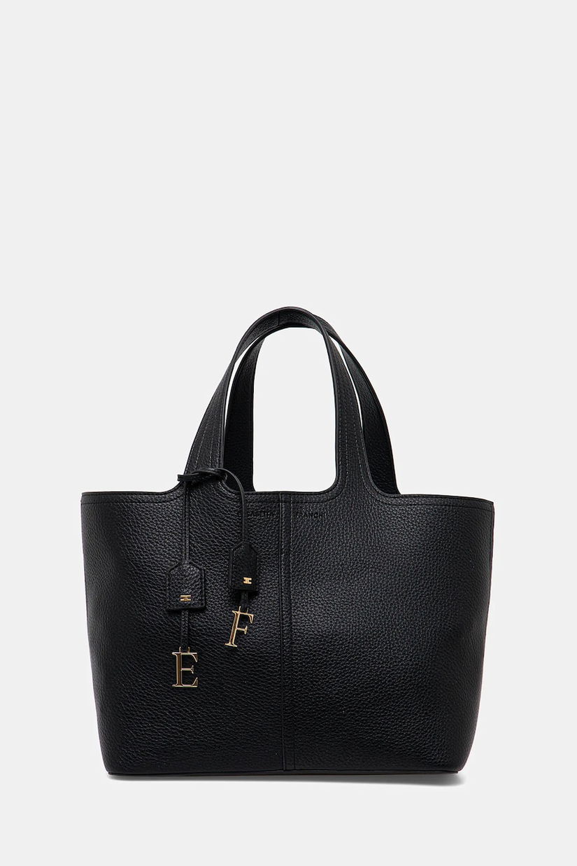 Elisabetta Franchi geantă culoarea negru, BS96A52E2