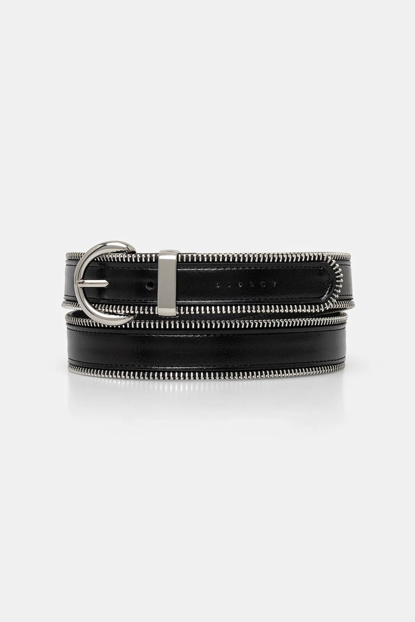 Sisley curea femei, culoarea negru, 6TILWL02S