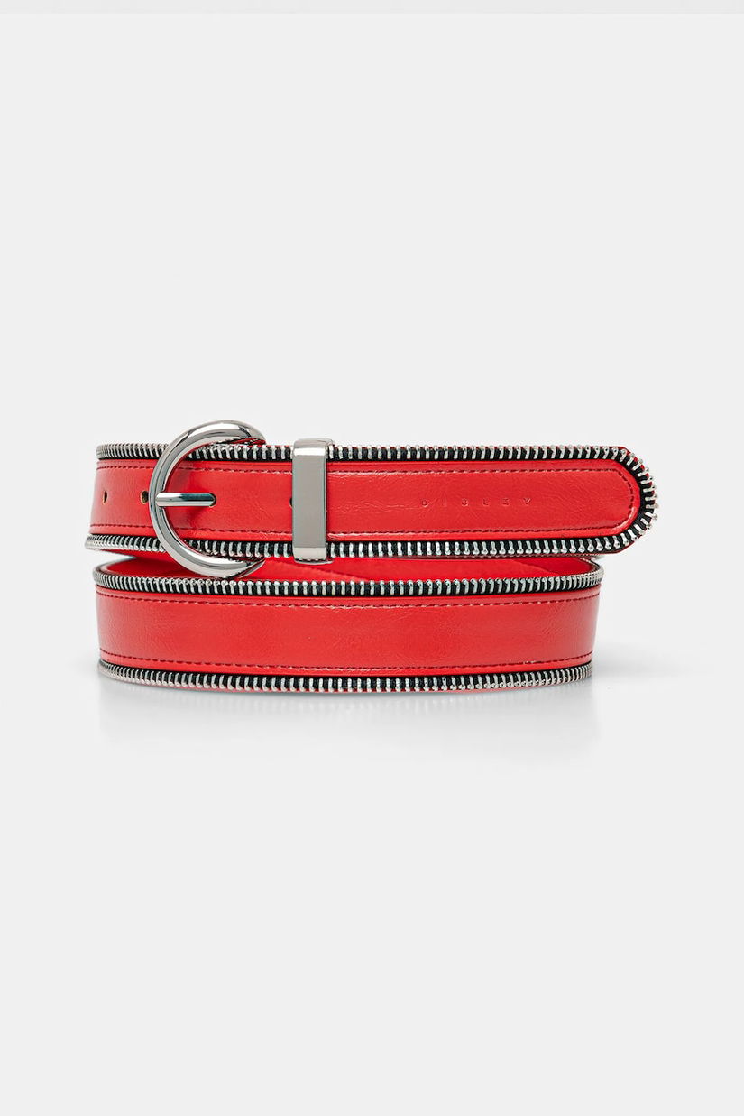 Sisley curea femei, culoarea rosu, 6TILWL02S