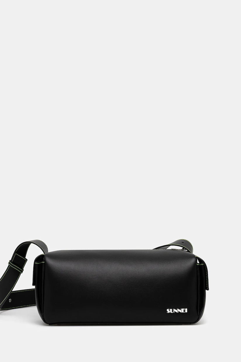 Sunnei poseta de piele culoarea negru, MACCWBAG017