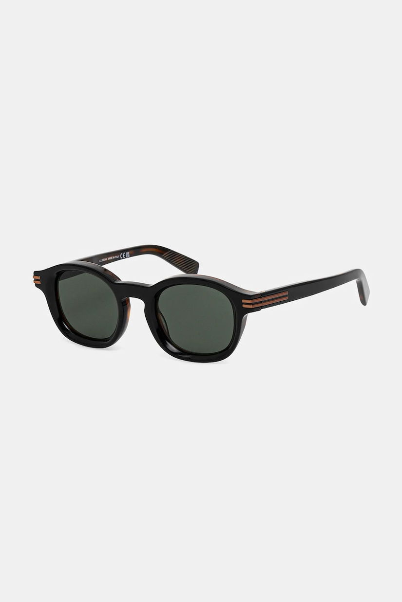 Zegna ochelari de soare culoarea negru, EZ0229_4705N