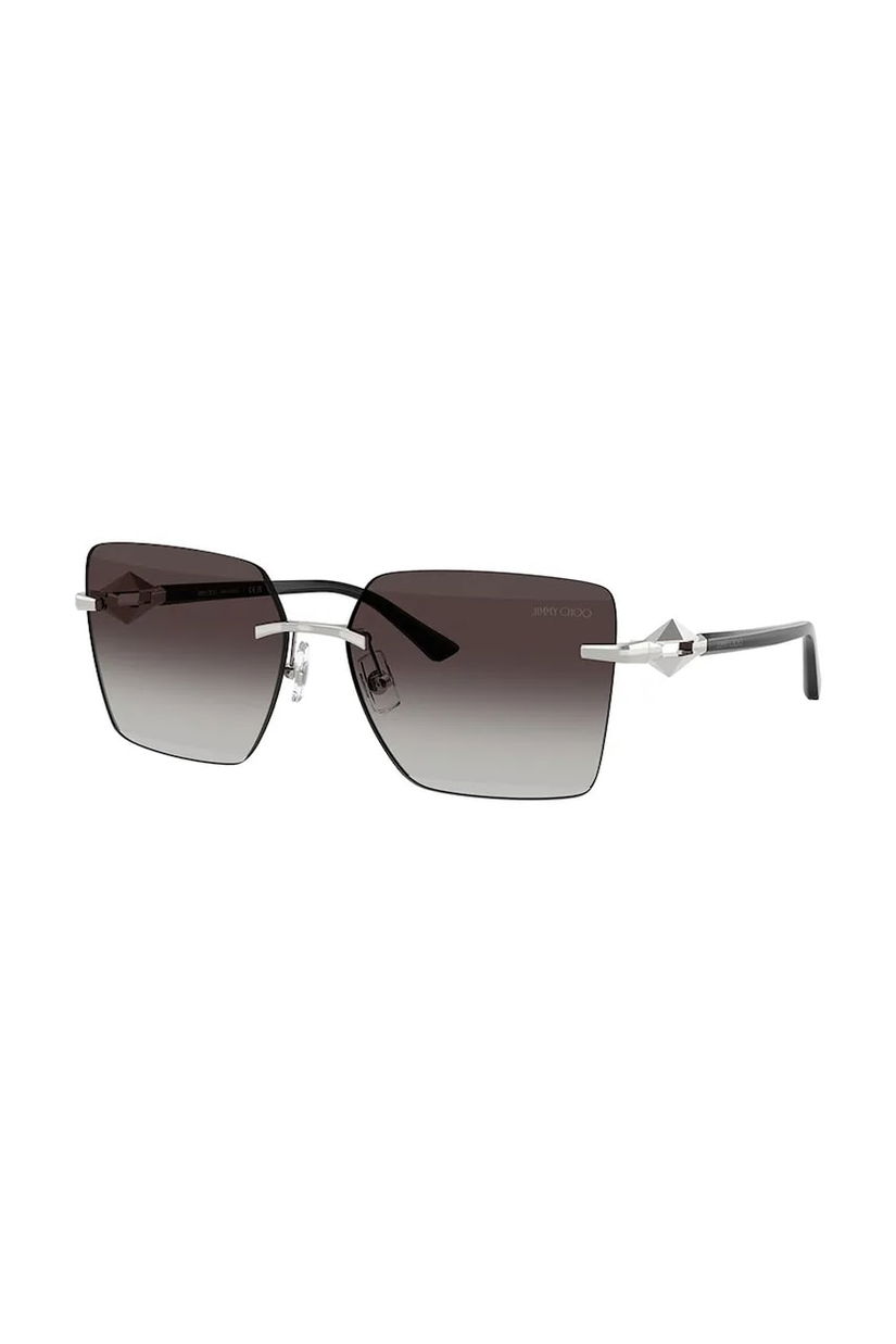 Jimmy Choo ochelari de soare femei, culoarea argintiu, 0JC4018