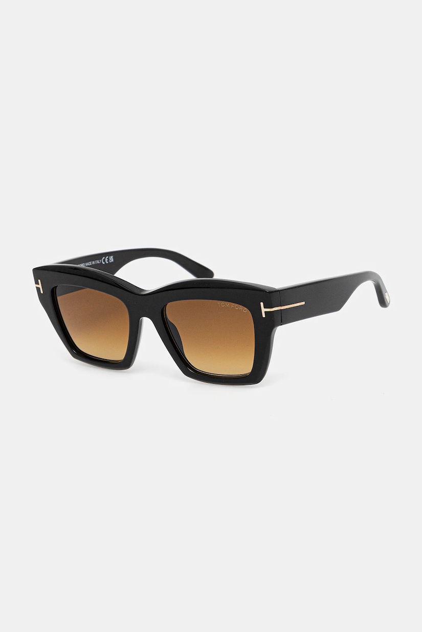 Tom Ford ochelari de soare Luna femei, culoarea negru, FT1191_5201F