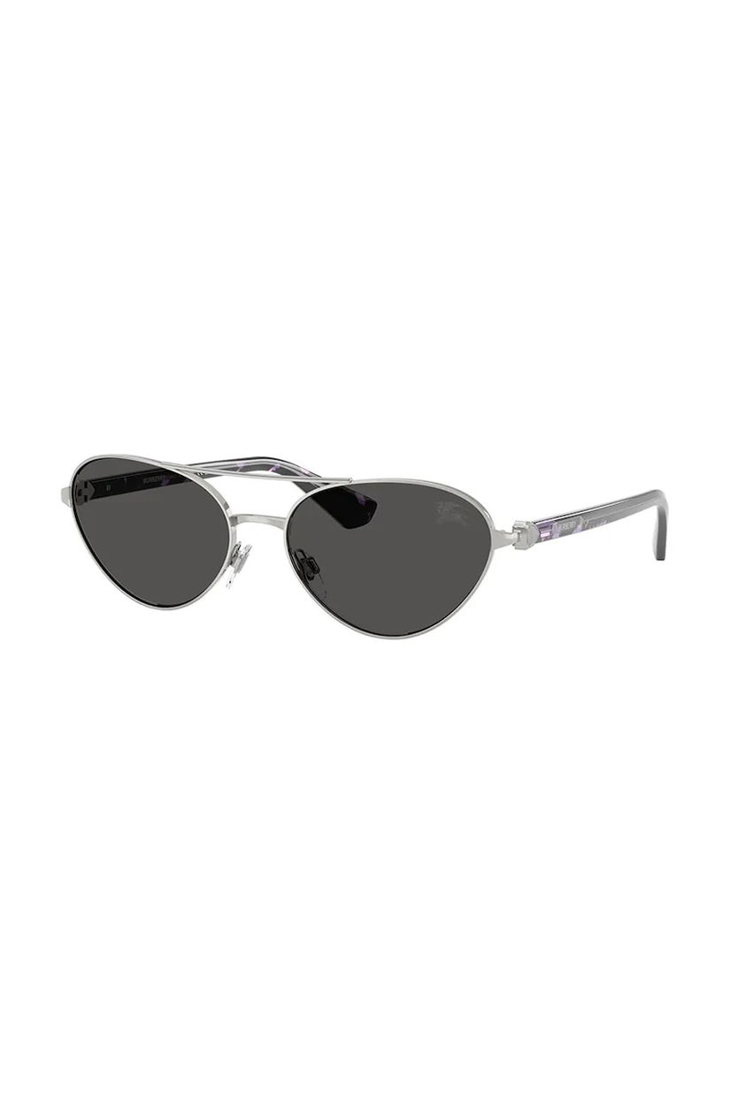 Burberry ochelari de soare femei, culoarea argintiu, 0BE3165