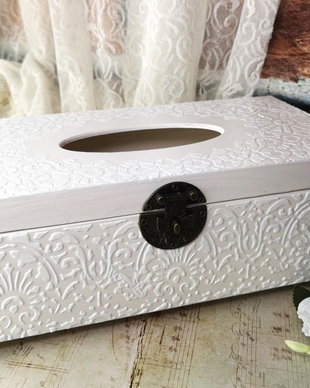 Cutie pentru servetele - eleganta shabby chic