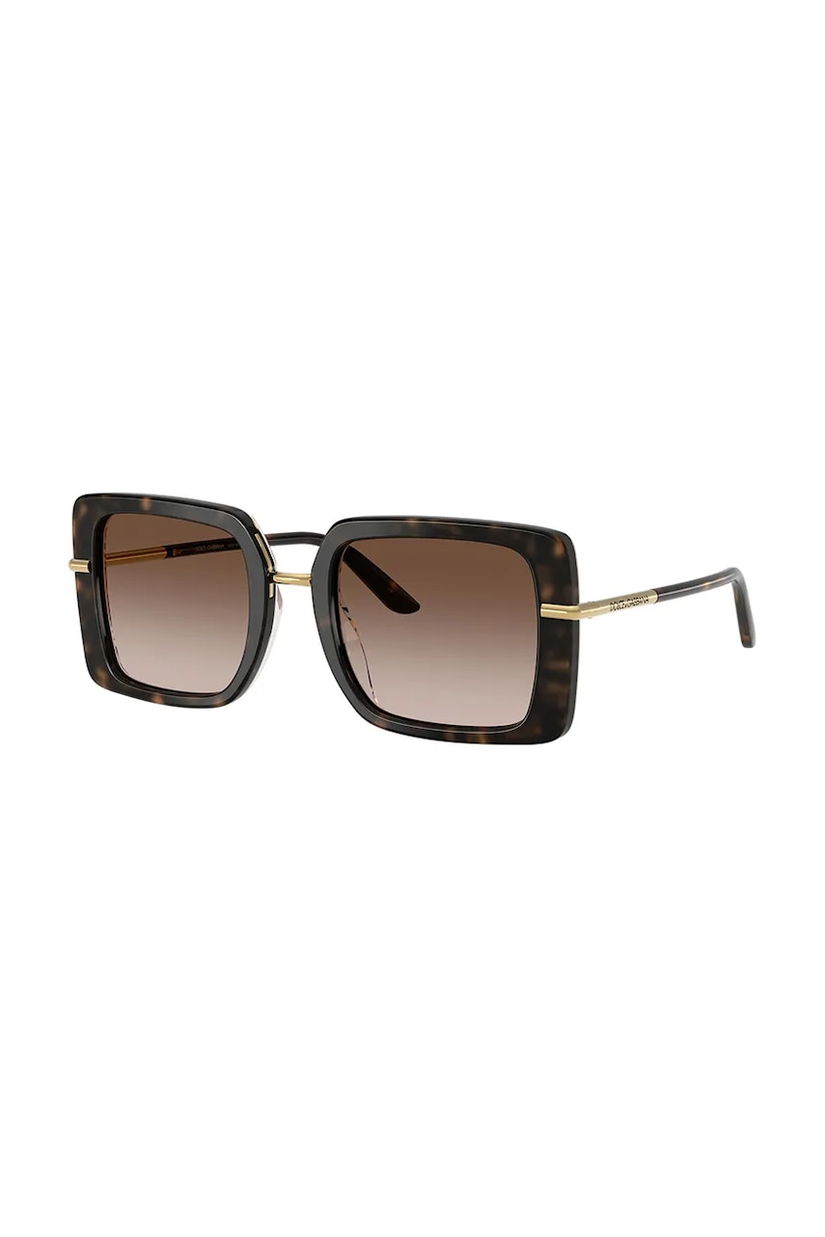 Dolce & Gabbana ochelari de soare femei, culoarea maro, 0DG4491