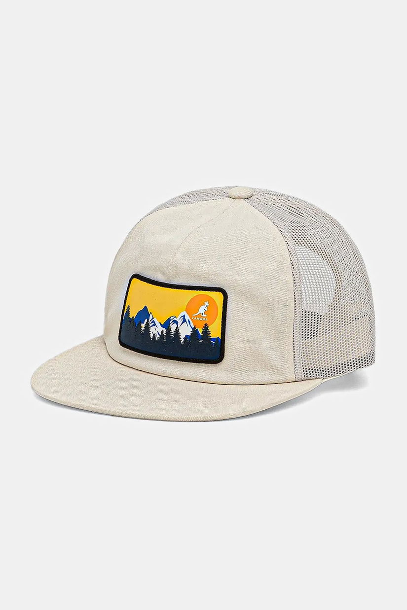 Kangol OUTDOOR PATCH TRUCKER culoarea bej, uni, K5440.NT159