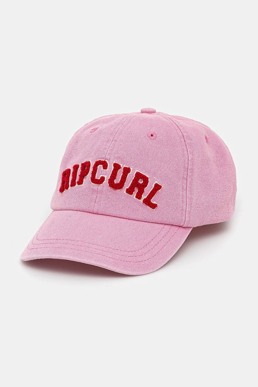 Rip Curl șapcă de baseball din denim culoarea roz, cu imprimeu, 063WHE