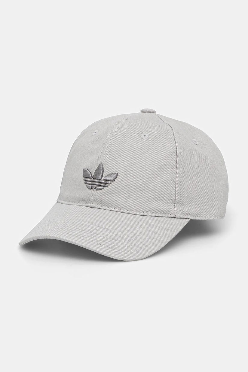 adidas Originals șapcă de baseball din bumbac culoarea gri, cu imprimeu, JC6029