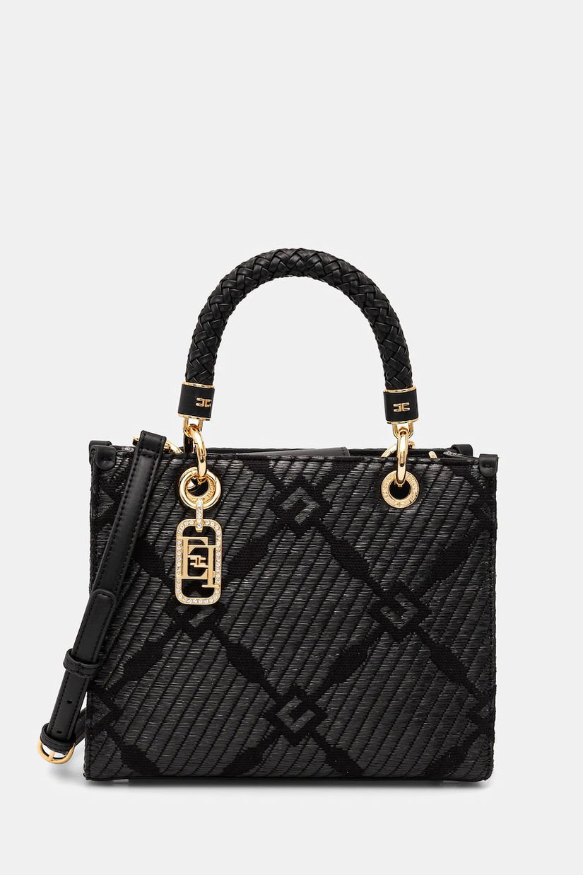 Elisabetta Franchi geantă culoarea negru, BS13A51E2