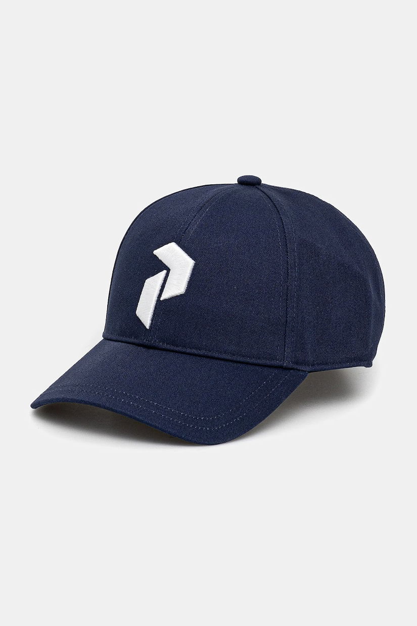 Peak Performance șapcă de baseball din bumbac culoarea albastru marin, cu imprimeu