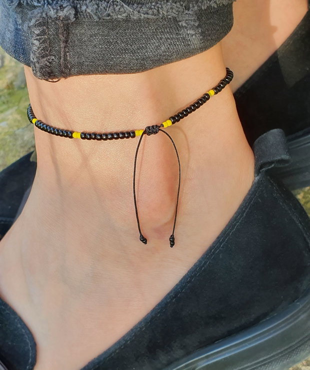 Brățară de gleznă cu perlă de cultură * Anklet boho chic