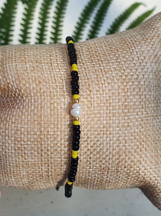 Brățară de gleznă cu perlă de cultură * Anklet boho chic