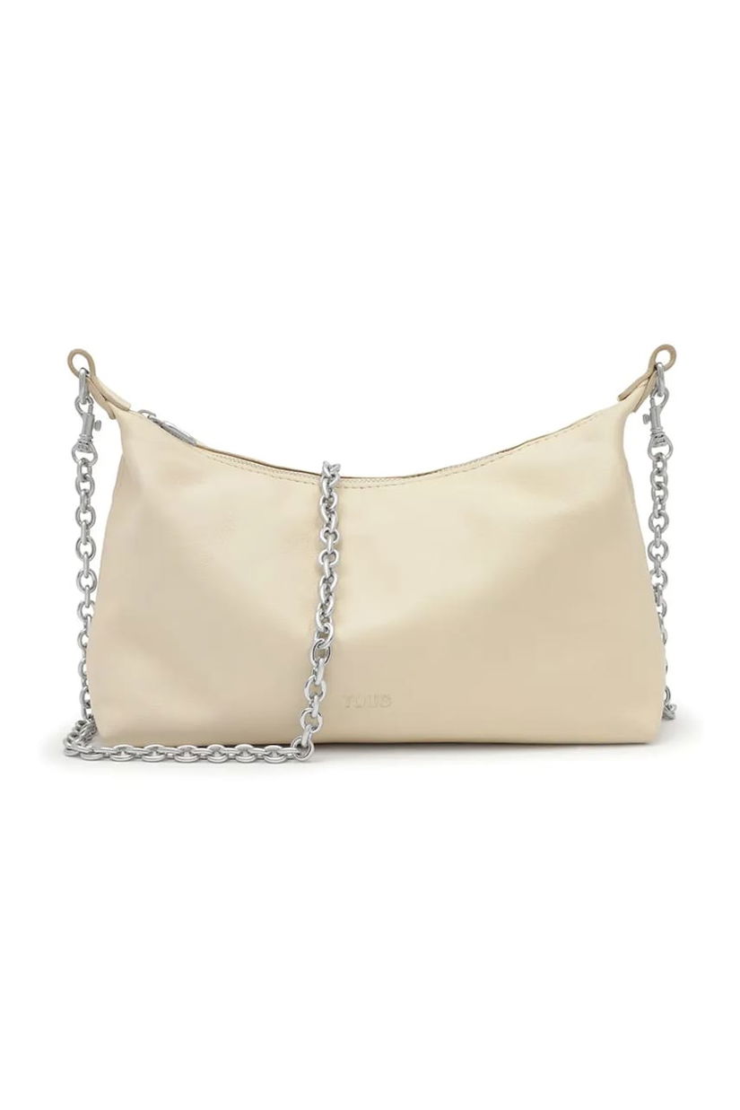 Tous geantă de piele HOLD culoarea gri, 2002288801