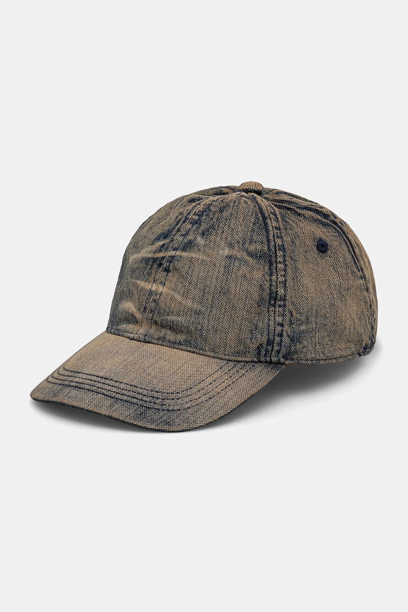 Diesel șapcă de baseball din bumbac C-ADOC HAT culoarea verde, uni, A17408.0JQAD