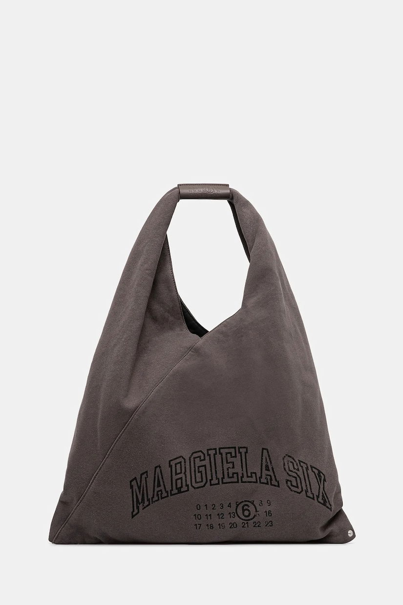 MM6 Maison Margiela geanta de bumbac culoarea maro, S54WD0039