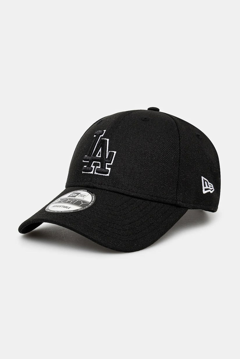 New Era șapcă de baseball din bumbac culoarea negru, cu imprimeu, 60471464