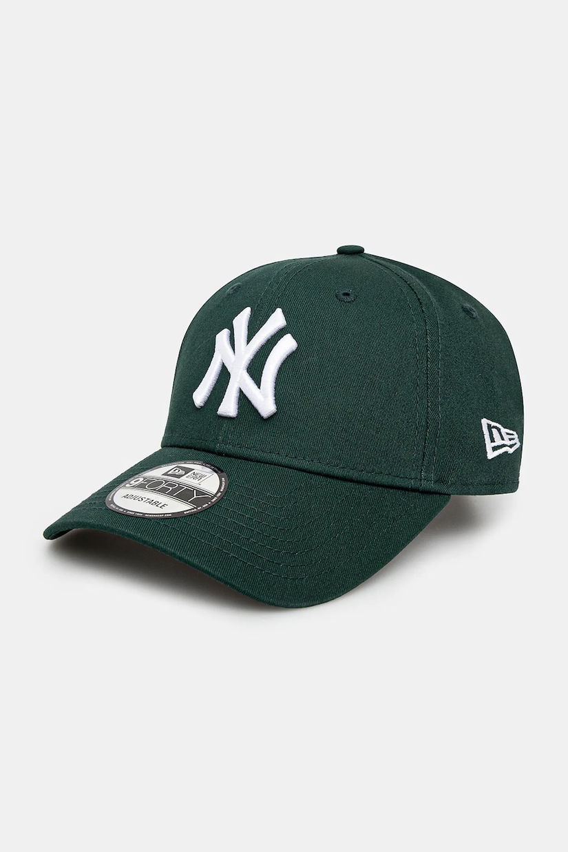 New Era șapcă de baseball din bumbac culoarea verde, cu imprimeu, 60471456