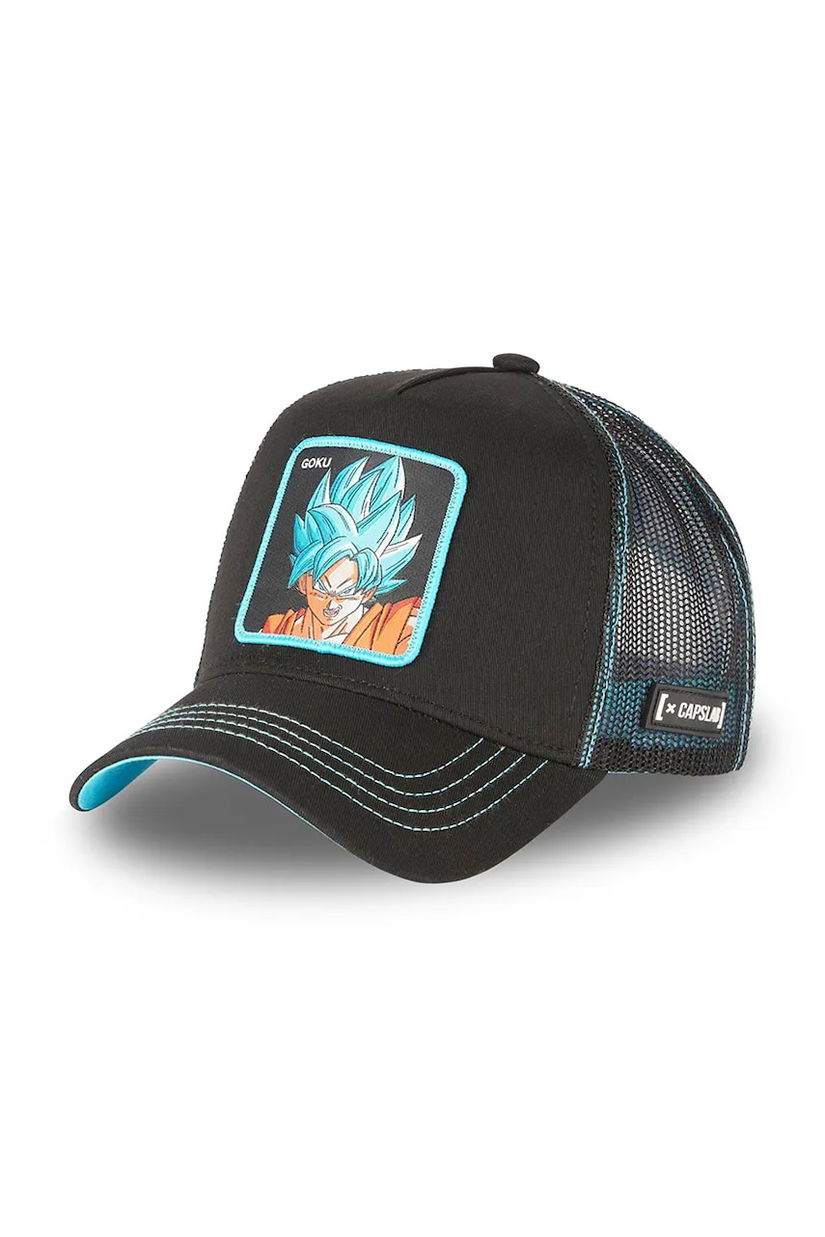 Capslab șapcă x Dragon Ball culoarea negru, cu imprimeu, CL/DBS3/1/CAS/GOK1