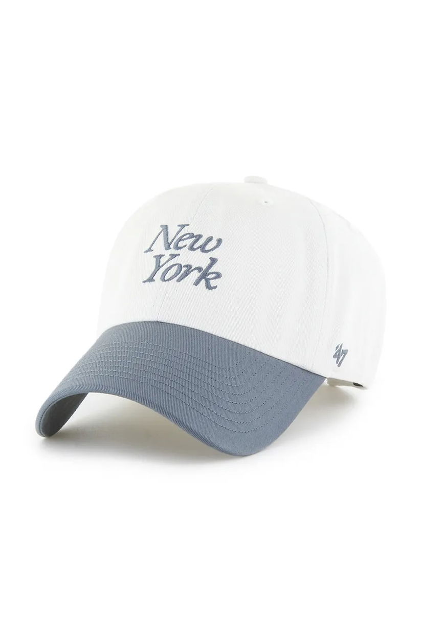 47 brand șapcă MLB New York Yankees culoarea alb, uni, B-FNDSC17GWS-SS