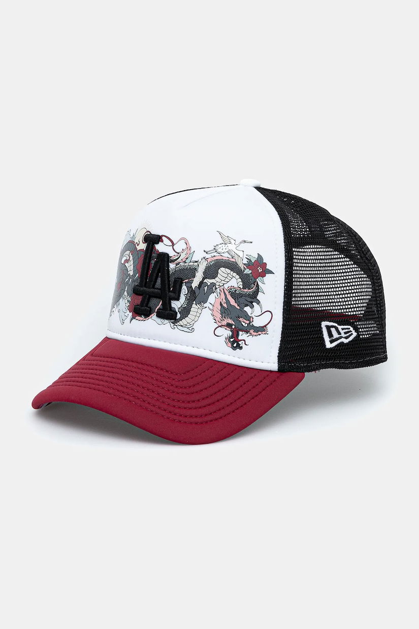 New Era sapca culoarea rosu, cu imprimeu, 60595221