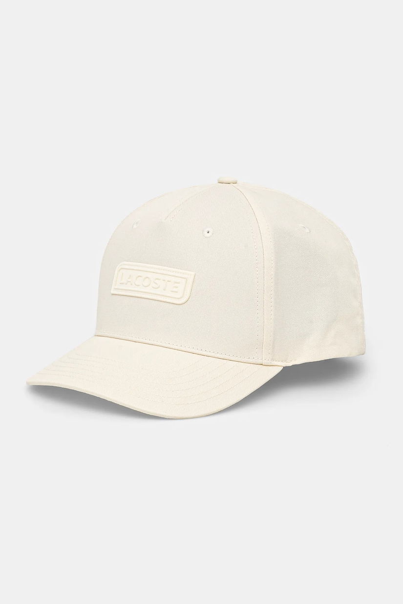 Lacoste sapca culoarea bej, cu imprimeu, RK0742