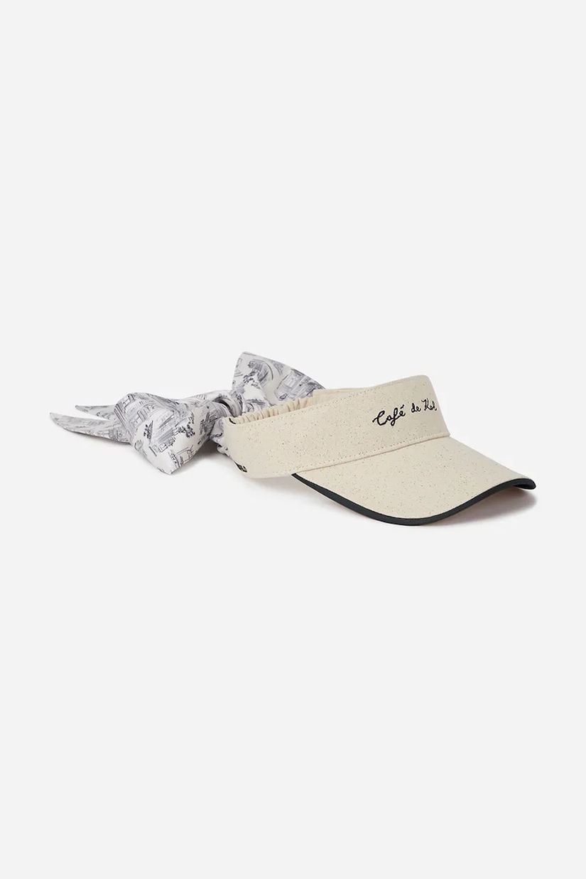 Karl Lagerfeld baldachin de bumbac culoarea bej, uni, A2W33023
