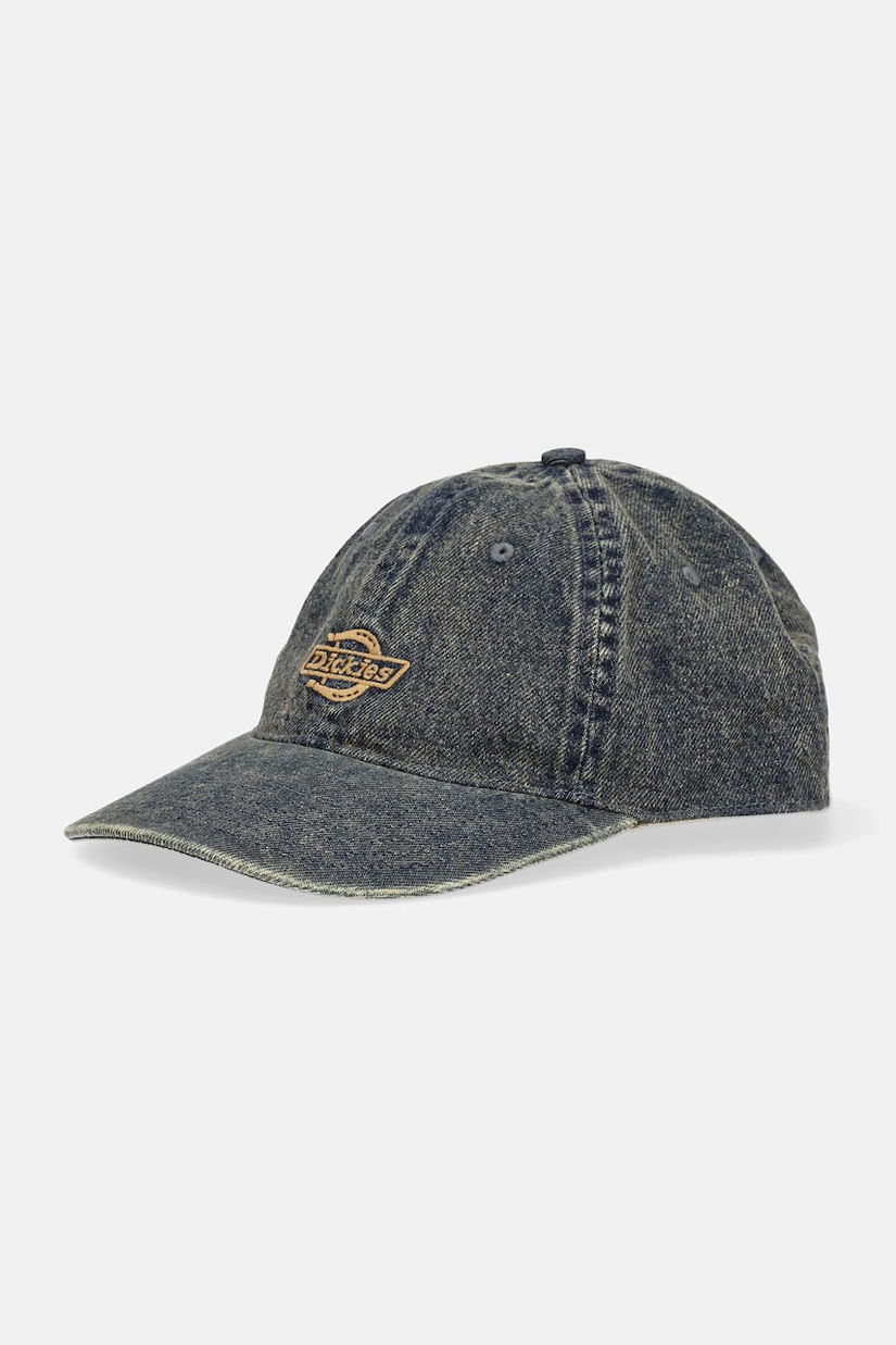 Dickies șapcă de baseball din denim culoarea albastru marin, cu imprimeu, DK0A867HK581