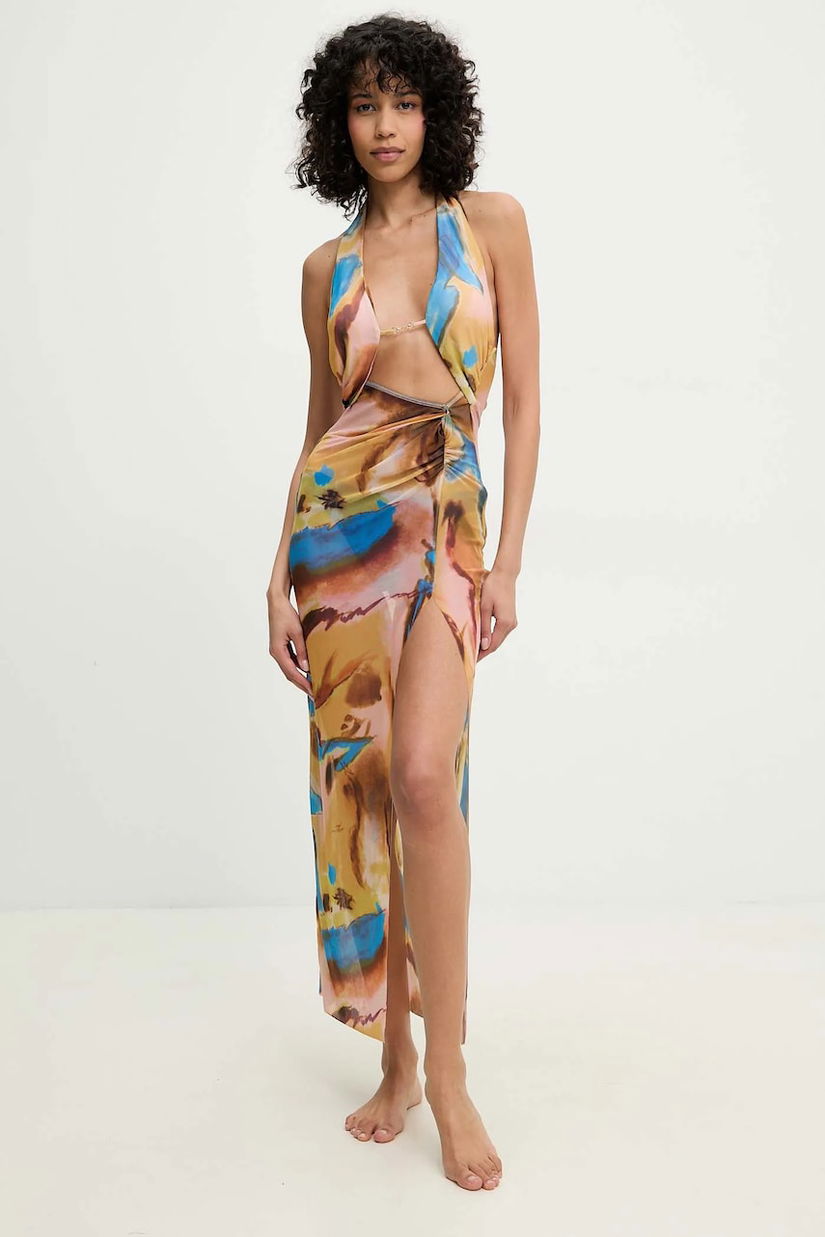 Answear Lab rochie de plaja culoarea galben