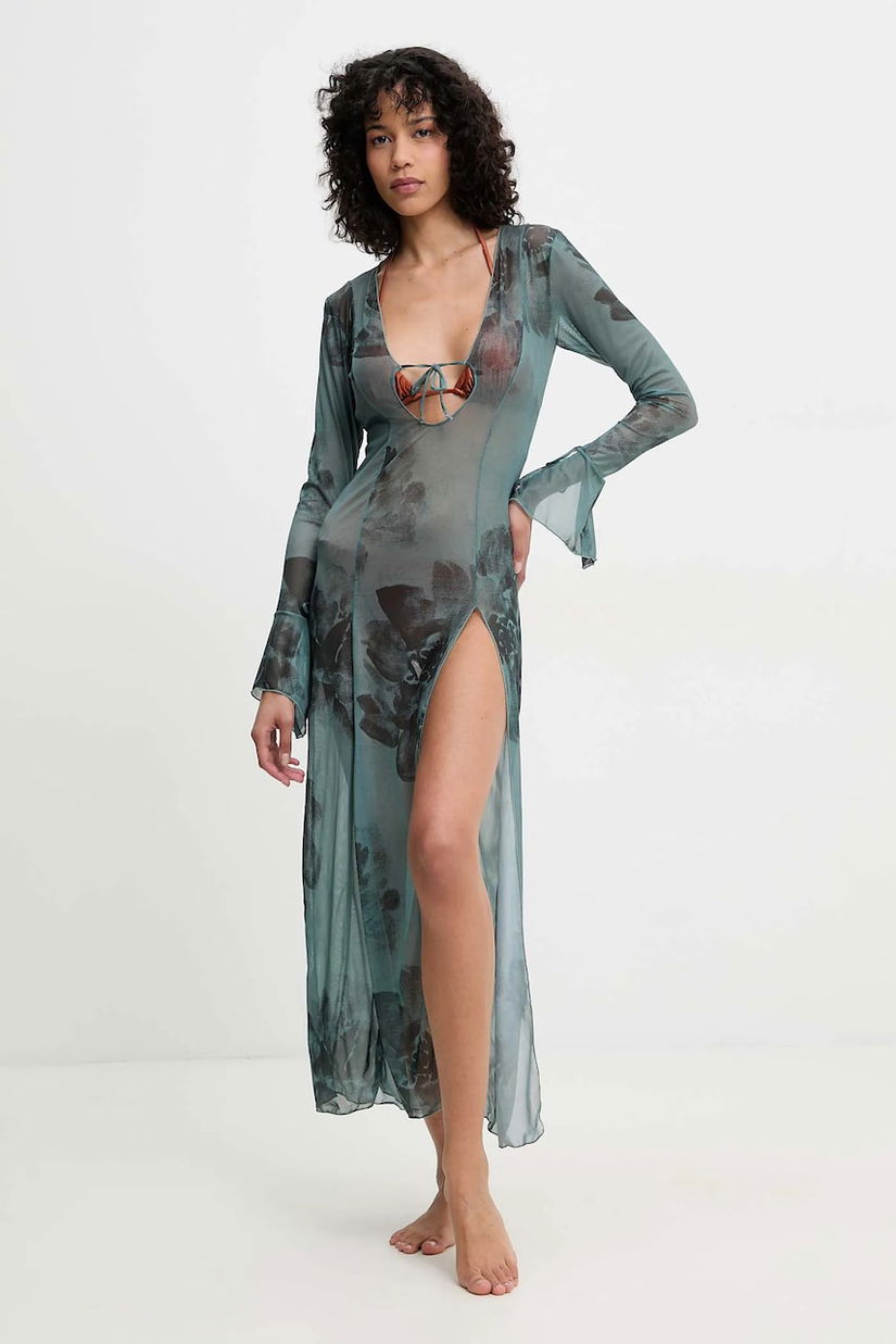 Answear Lab rochie de plaja culoarea verde