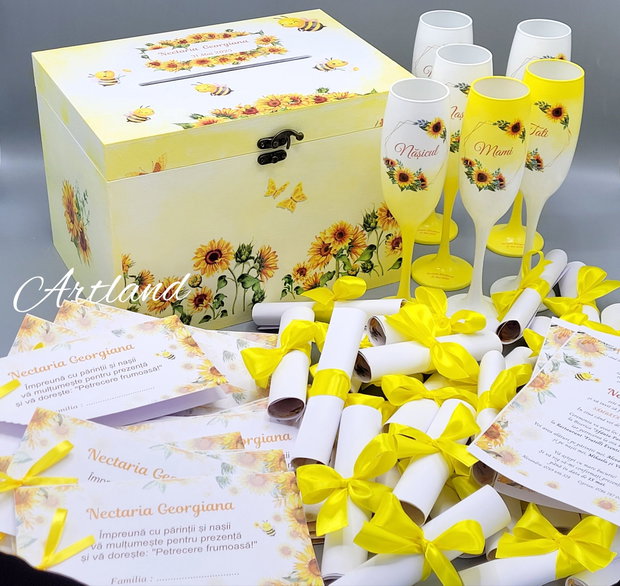 Botez cu tematica floarea-soarelui