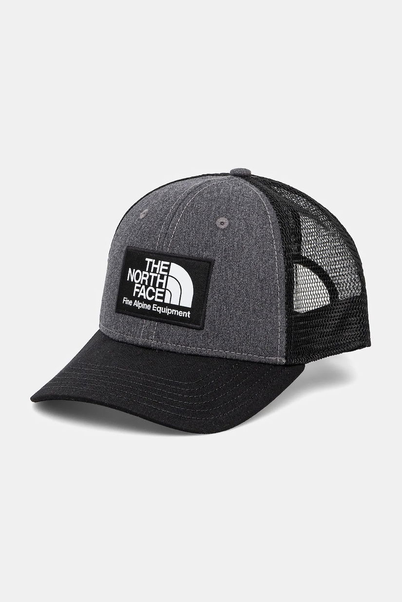 The North Face sapca Deep Fit Mudder culoarea gri, cu imprimeu, NF0A5FX8GAN1