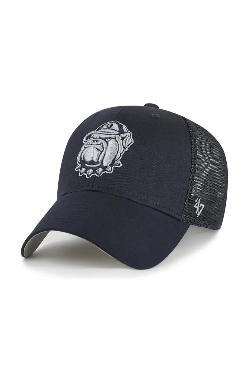 47 brand șapcă de baseball din bumbac NCAA Georgetown Hoyas culoarea bleumarin, uni, C-BRANS1093CTP-NY