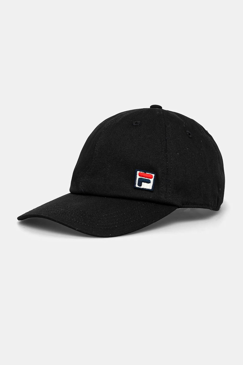 Fila șapcă de baseball din bumbac Frontera culoarea negru, cu imprimeu, FCU0140