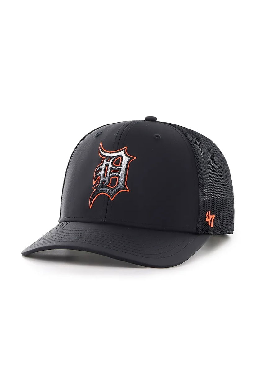 47 brand șapcă de baseball din bumbac MLB Detroit Tigers culoarea negru, uni, B-VOLCT09BBP-BKA