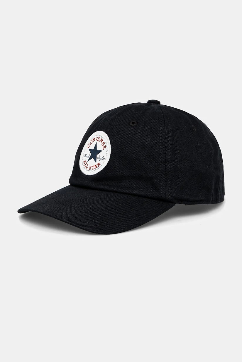 Converse șapcă de baseball din bumbac culoarea negru, uni, 10027421-A05
