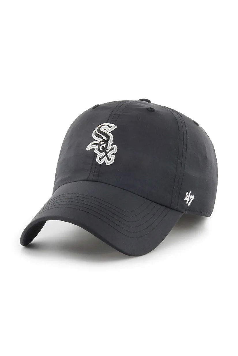 47 brand șapcă MLB Chicago White Sox culoarea negru, cu imprimeu, B-BRRRC06BBU-BK