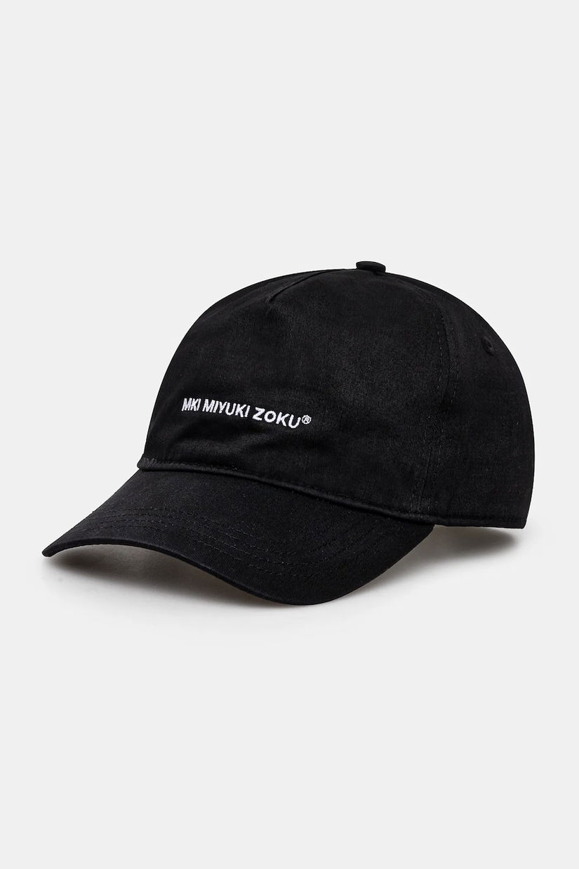 MKI MIYUKI ZOKU șapcă de baseball din bumbac Classic Ball Cap culoarea negru, cu imprimeu, CLASSIC.BALL.CAP