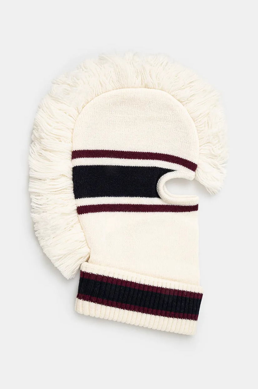 AMBUSH masca Fringe Knit Balaclava culoarea bej, BMLC001F24KNI0013131