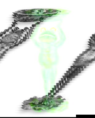 Broasca-hranitoare pasari din fonta