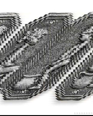 Set plachete decorative usa toaleta argintii