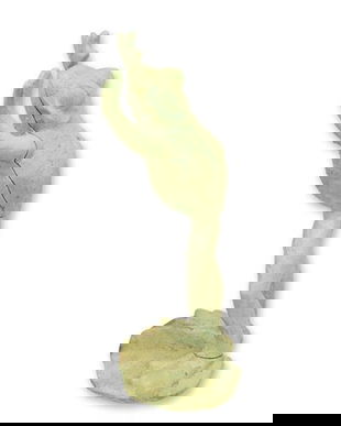 Broasca sarind-figurina din fonta